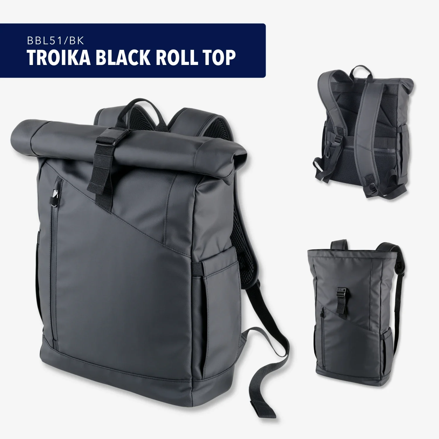 TROIKA BLACK ROLL TOP - Image 10